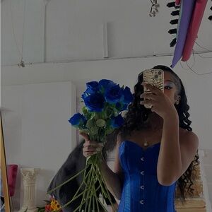 Blue Corset Top